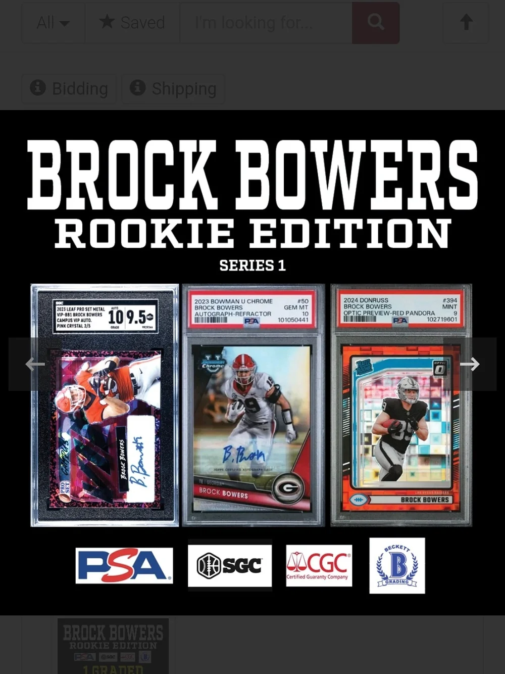 💥 Break King BROCK BOWERS Rookie Edition Series 1 Mystery Card- INSANE CHASE!